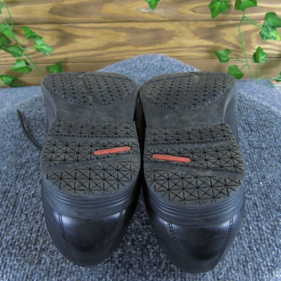 Rockport Men\'s Walkability Adiprene Derby Oxfords Black Leather Size 10.5 Medium main image 6
